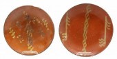 (2) AMERCIAN SLIP-DECORATED RE