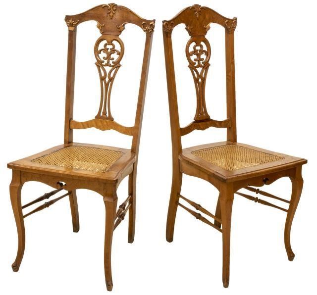 (2) AMERICAN BIRDSEYE CANE SEAT