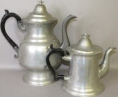 2 AMERICAN BRITANNIA ALLOY TEA