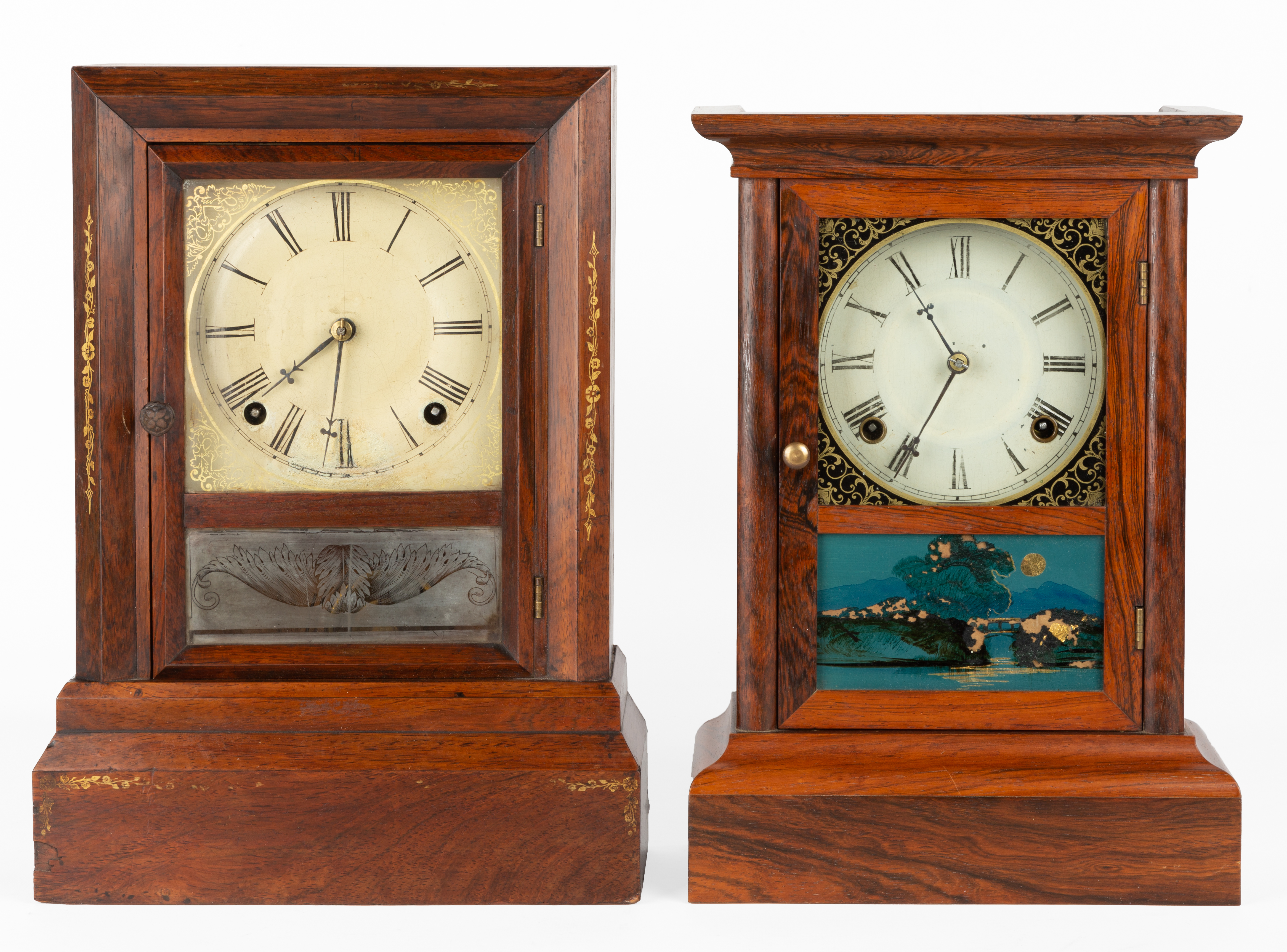 (2) AMERICAN COTTAGE CLOCKS