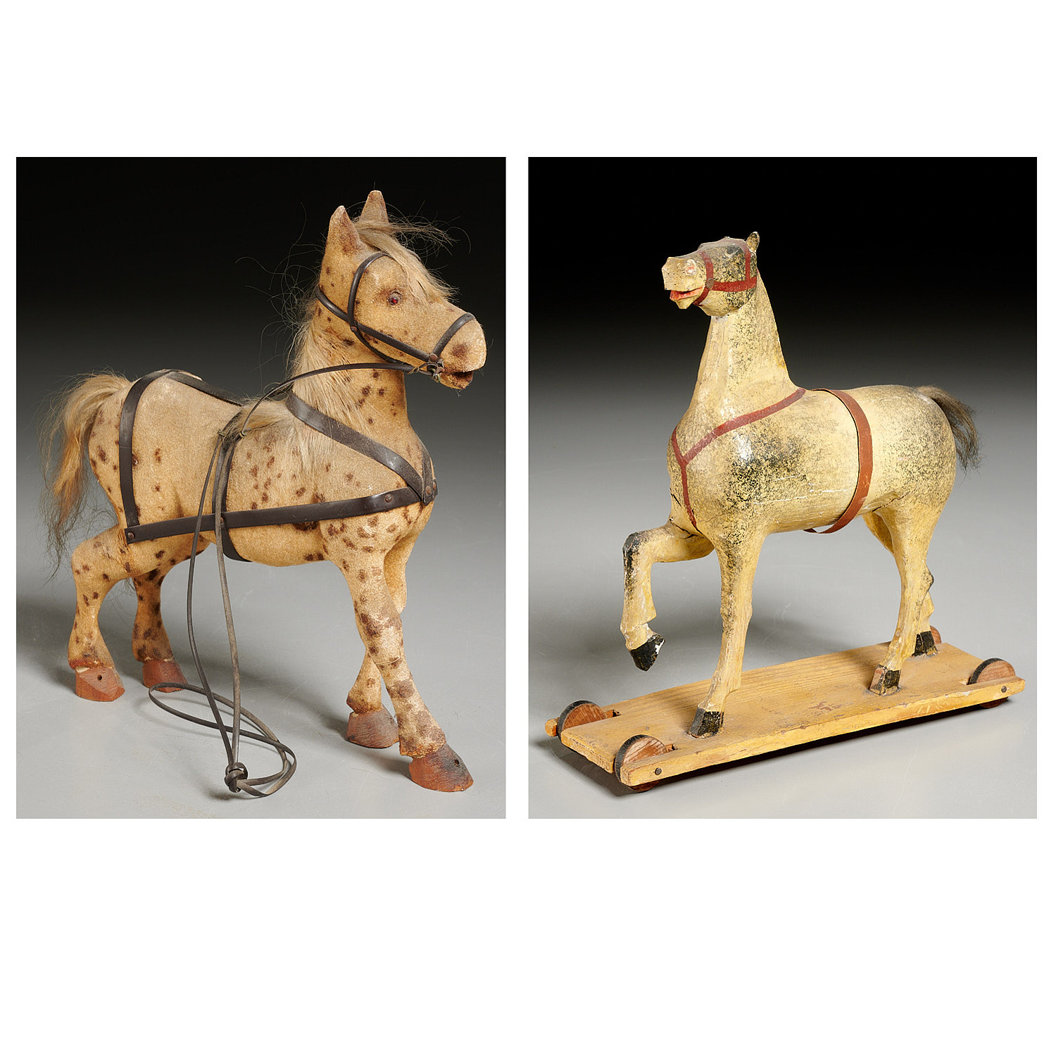 (2) AMERICAN FOLK ART CARVED WOOD