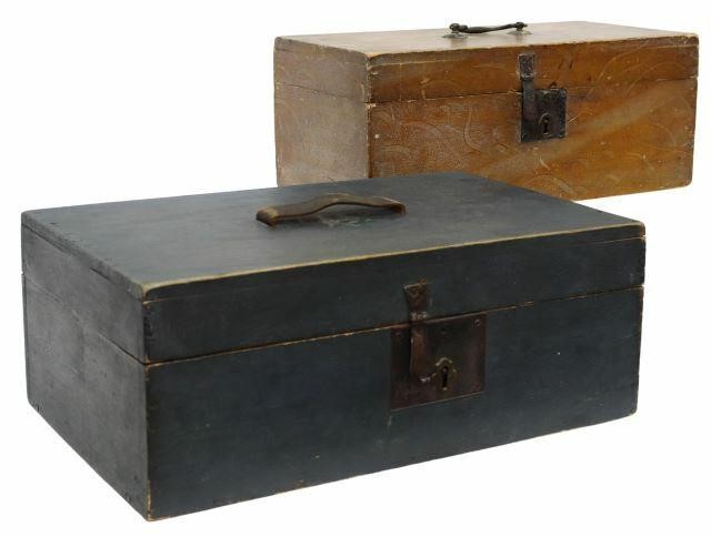 (2) AMERICAN GRAIN-PAINTED DOCUMENT