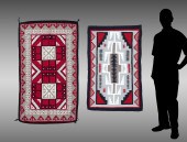 2 AMERICAN INDIAN WOVEN RUGS:
