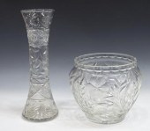 (2) AMERICAN LARGE FLORAL CUT