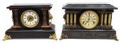 (2) AMERICAN MANTEL SHELF CLOC