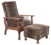 (2) AMERICAN OAK MORRIS STYLE
