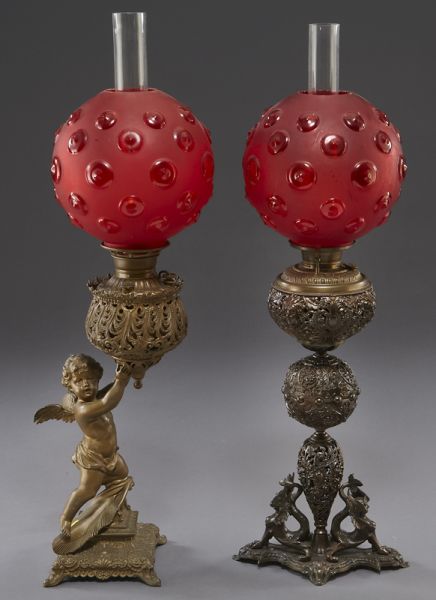 (2) American Oil lamps