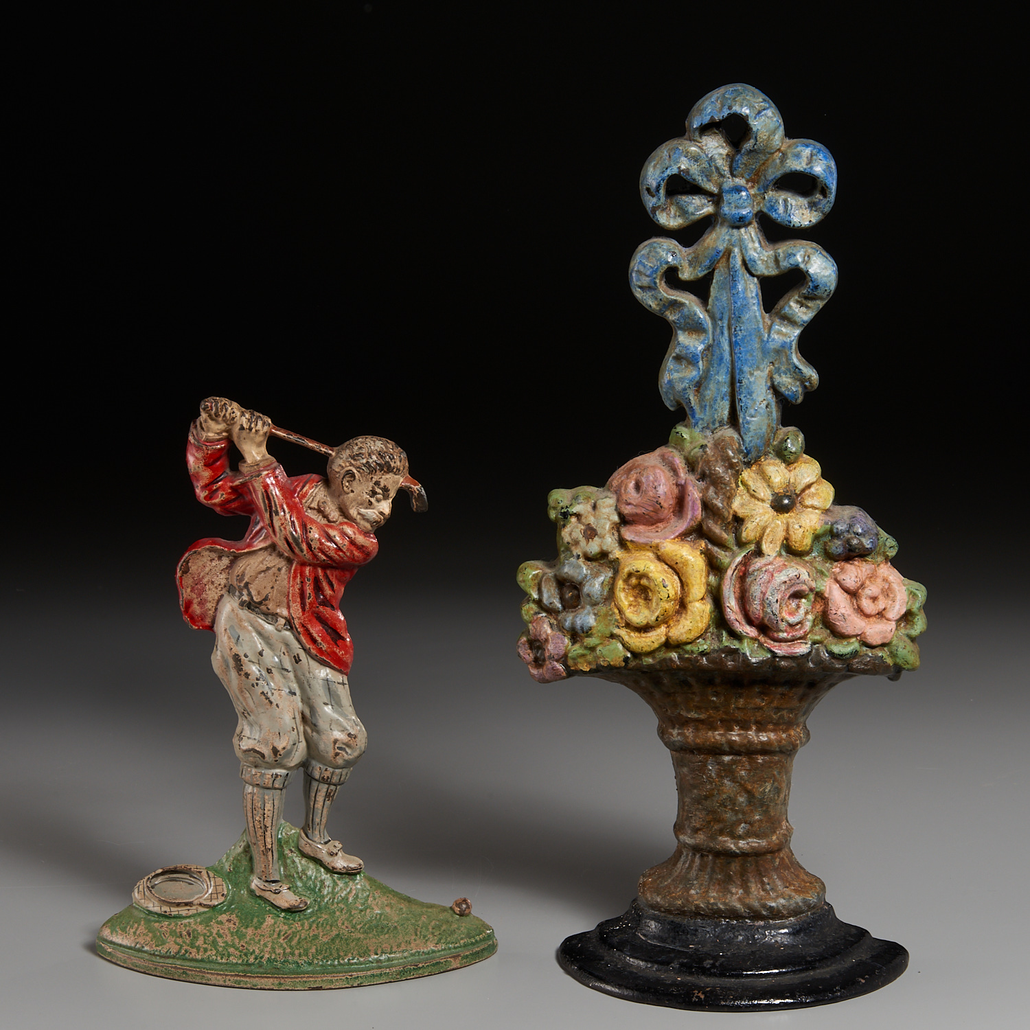 (2) AMERICAN PAINTED CAST IRON