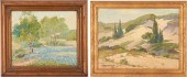 2 AMERICAN SCHOOL O/C PAINTING