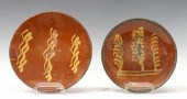 (2) AMERICAN SLIP-DECORATED RE