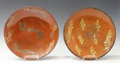 (2) AMERICAN SLIP-DECORATED RE