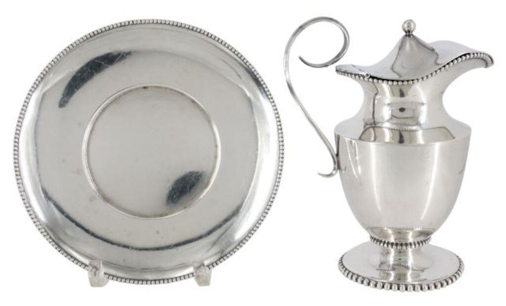 (2) AMERICAN STERLING CREAM PITCHER