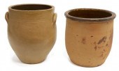 (2) AMERICAN STONEWARE CROCKS,