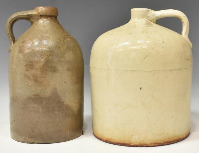 (2) AMERICAN STONEWARE JUGS,