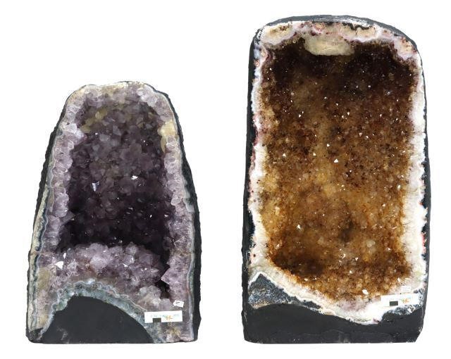 (2) AMETHYST AND CITRINE