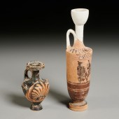 (2) ANCIENT GREEK ATTIC BLACK