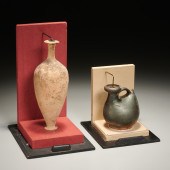 (2) ANCIENT GREEK POTTERY JUGS