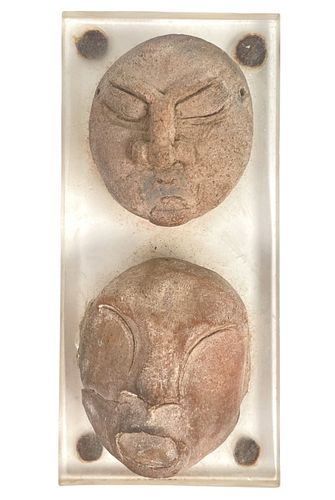 2 ANCIENT OLMEC PRE-COLOMBIAN