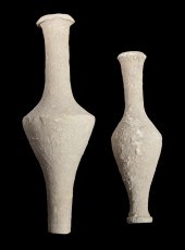 (2) ANCIENT ROMAN POTTERY VIAL