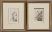 (2) Anders Zorn etchings. (1)