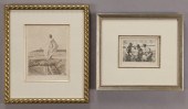 (2) Anders Zorn etchings. (1)
