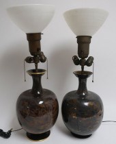 2 ANDRE PLANTARD SEVRES VASE L