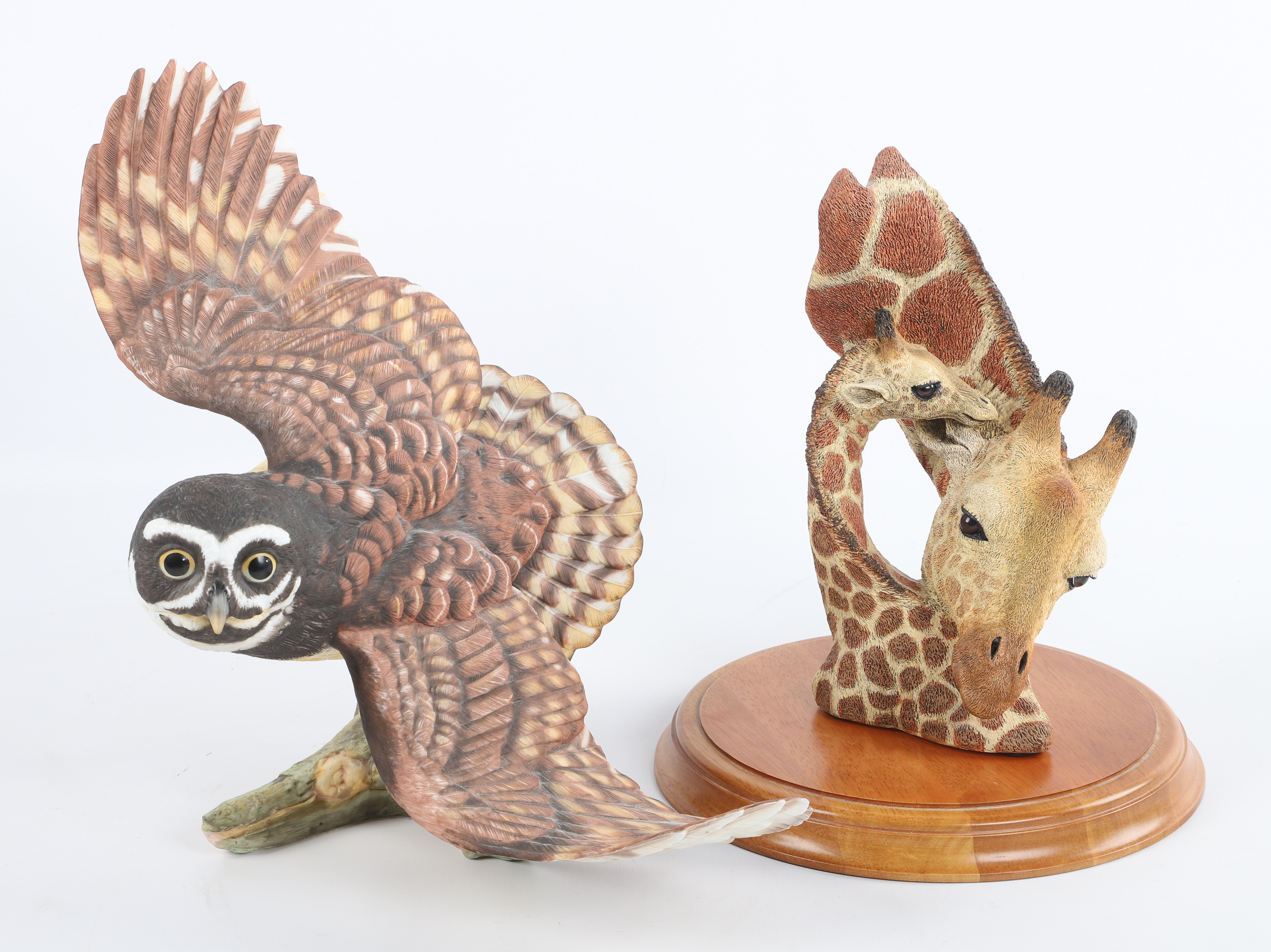 (2) Animal sculptures, c/o Franklin
