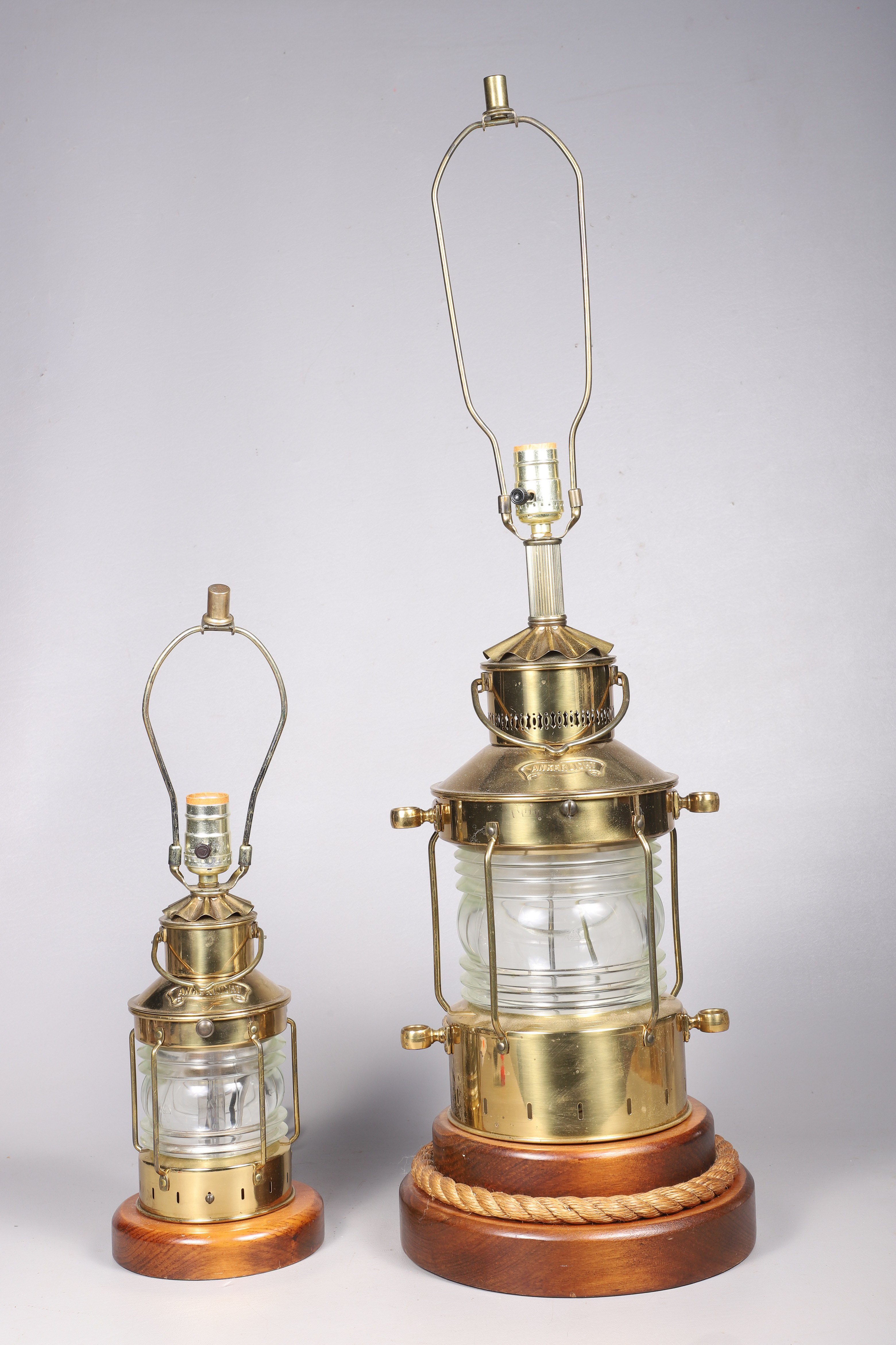 (2) Ankerlicht electrified brass