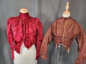 2 Antique 19th Century Silk Dr