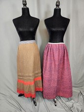 2 Antique 19th Century Wool Sk