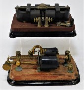 2 ANTIQUE AMERICAN MORSE CODE