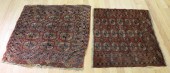 2 ANTIQUE AND FINELY HAND WOVE