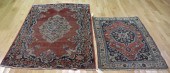 2 ANTIQUE AND FINELY HAND WOVE