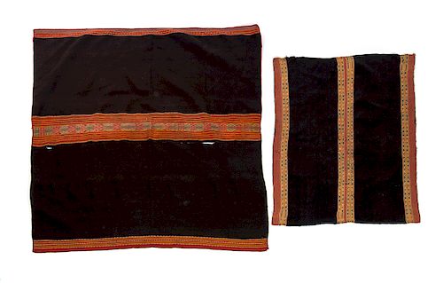 2 ANTIQUE ANDEAN INDIAN MANTAGood