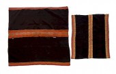 2 ANTIQUE ANDEAN INDIAN MANTAG