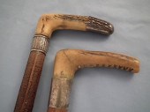 2 ANTIQUE ANTLER CANESLot of 2