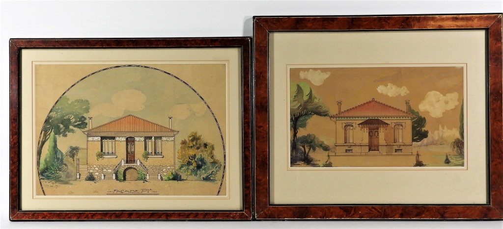 2 ANTIQUE ARCHITECTURAL BUILDING WC