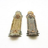 2 ANTIQUE ART DECO 2 SIDED IND