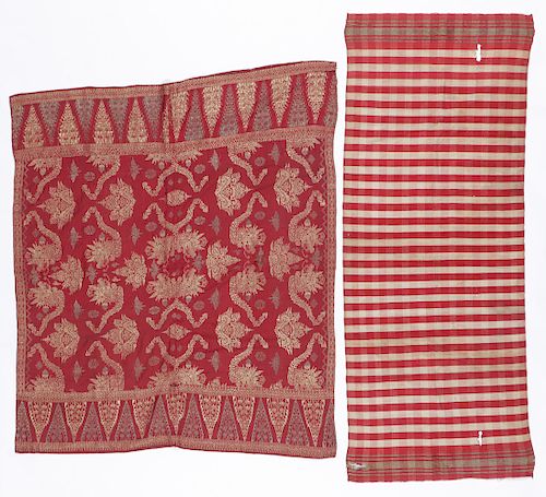 2 ANTIQUE BALINESE SONGKET