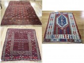 2 ANTIQUE BOKHARA STYLE AND 1
