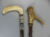 2 ANTIQUE CANESLot 2 antique c