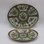 2 ANTIQUE CHINESE ROSE MEDALLI