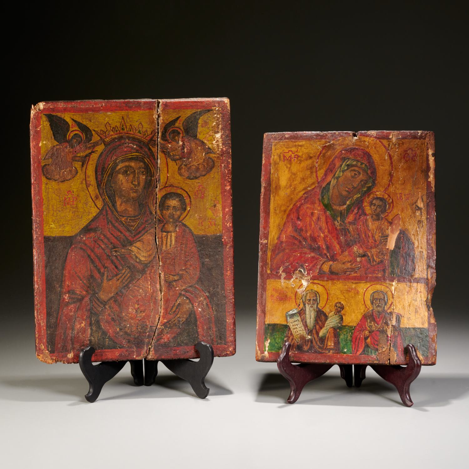(2) ANTIQUE CHURCH ICONS
