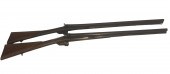 2 ANTIQUE DOUBLE BARREL SHOTGU