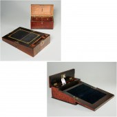 (2) ANTIQUE ENGLISH TRAVEL DES