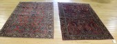 2 ANTIQUE & FINELY HAND WOVEN