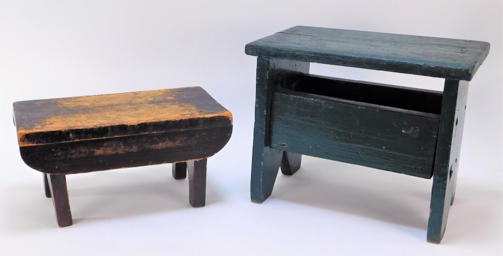 2 ANTIQUE FOLK ART BOOT JACK
