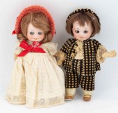 (2) ANTIQUE GERMAN GOOGLY EYED