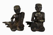 (2) ANTIQUE GILT/CARVED BURMES