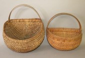 2 ANTIQUE HALF ROUND HICKORY/O